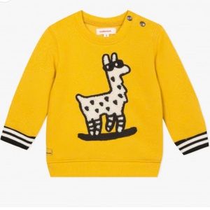 Catimini Yellow Llama Sweatshirt size 2